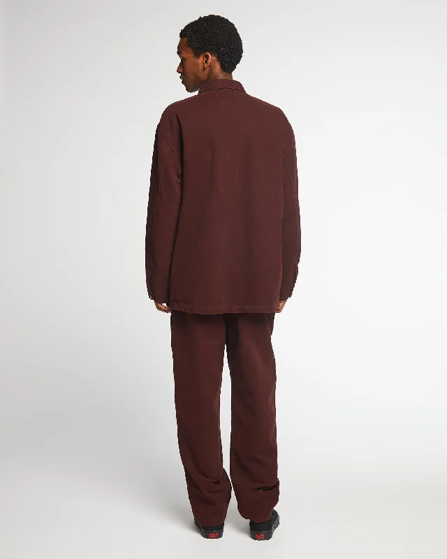 Alcatraz Jacket Brushed Twill Wine