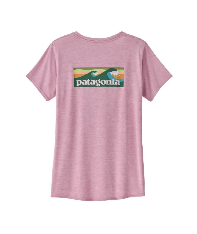 Patagonia Cap Cool Daily Graphic Shirt-Boardshort Logo: Milkweed Mauve X-Dye