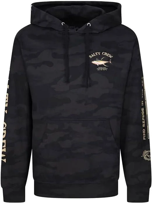 Ahi Mount Pullover Hoodie - Black Camo