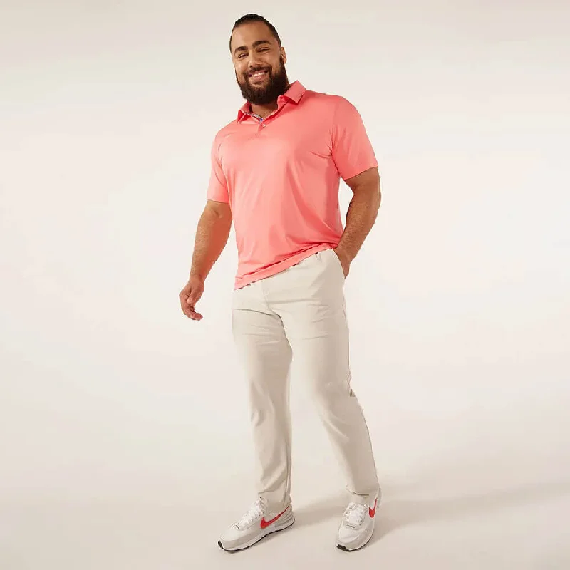 Chubbies The New England Performance Polo Shirt - Coral