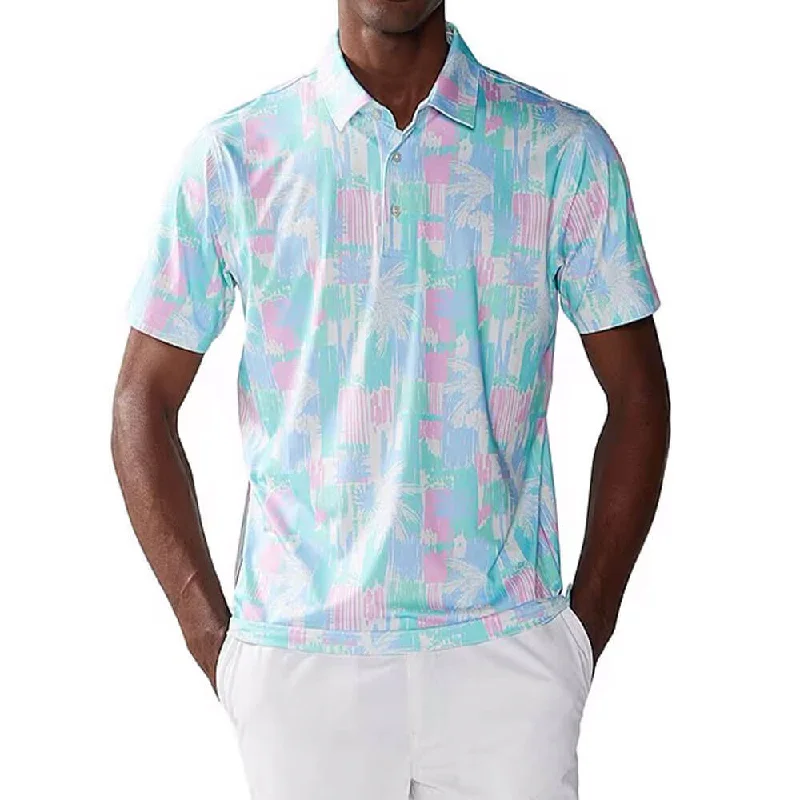 Chubbies The Salty Palm Performance Polo Shirt - Off White - Pattern Base (Includes Plaids)