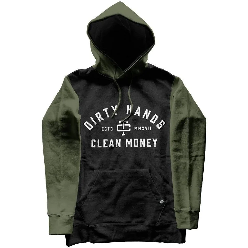 DHCM 2 Tone Hoodie: Charcoal / Green