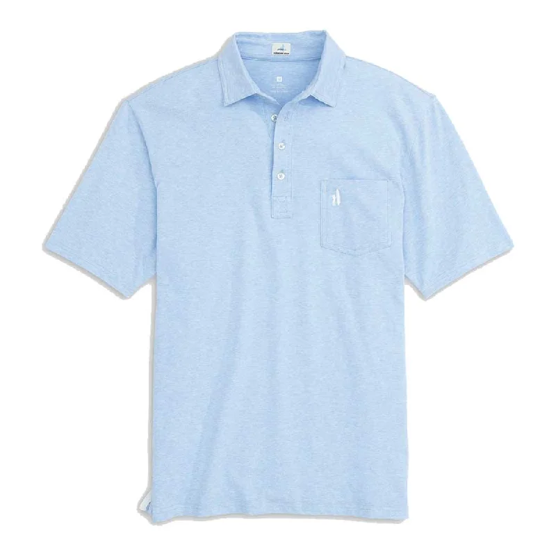 Johnnie-O Heathered Original Polo Shirt - Gulf Blue