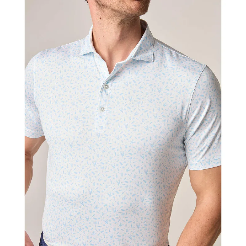 Johnnie-O Stag Night Featherweight Polo Shirt - Permafrost