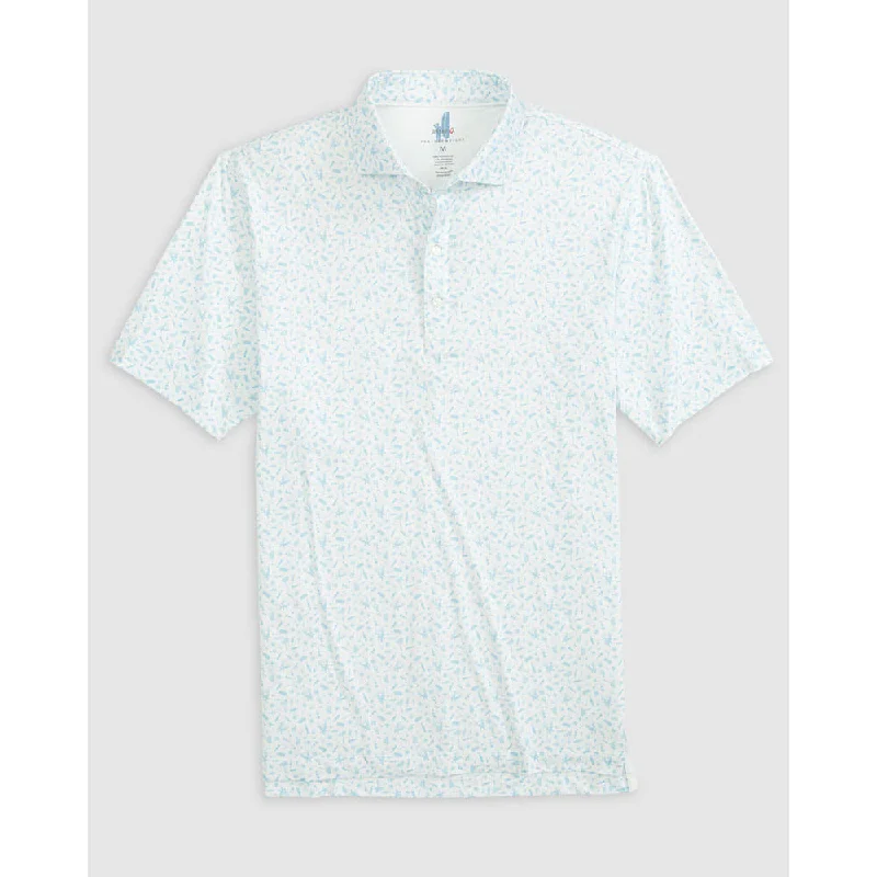 Johnnie-O Stag Night Featherweight Polo Shirt - Permafrost