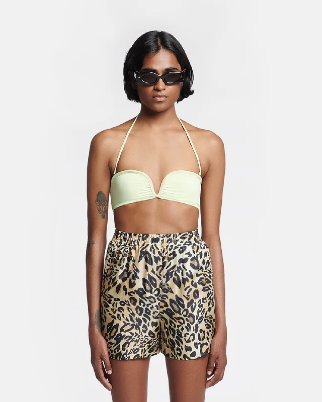 Exter - Printed Twill-Silk Boxer Shorts - Leopard