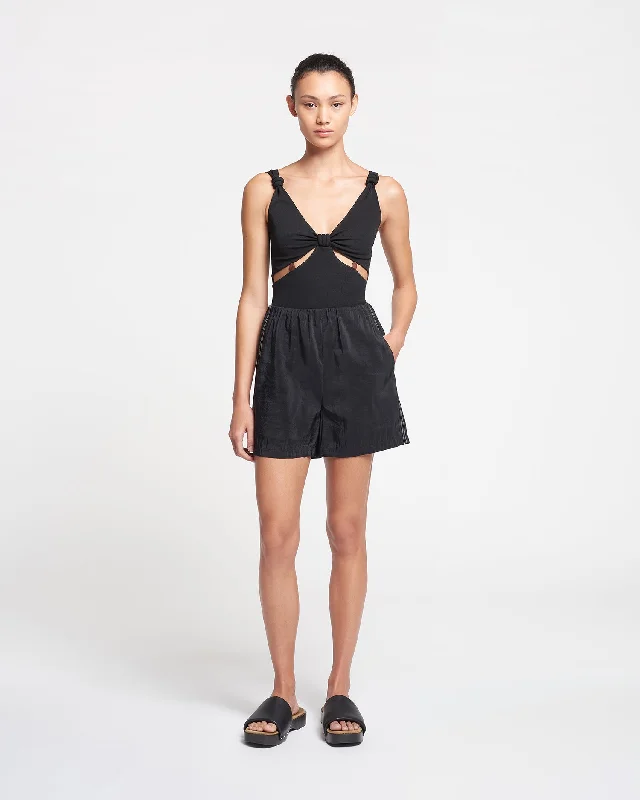 Masami - Glass Poplin Shorts - Black