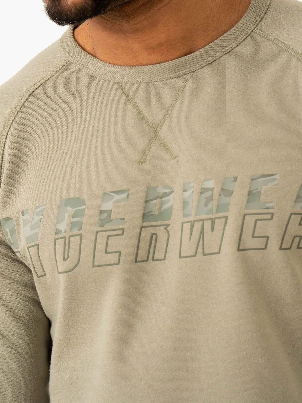 Overdrive Crew Neck - Sage Green