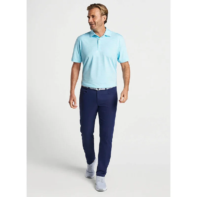 Peter Millar Baltic Performance Jersey Polo Shirt - Cabana Blue