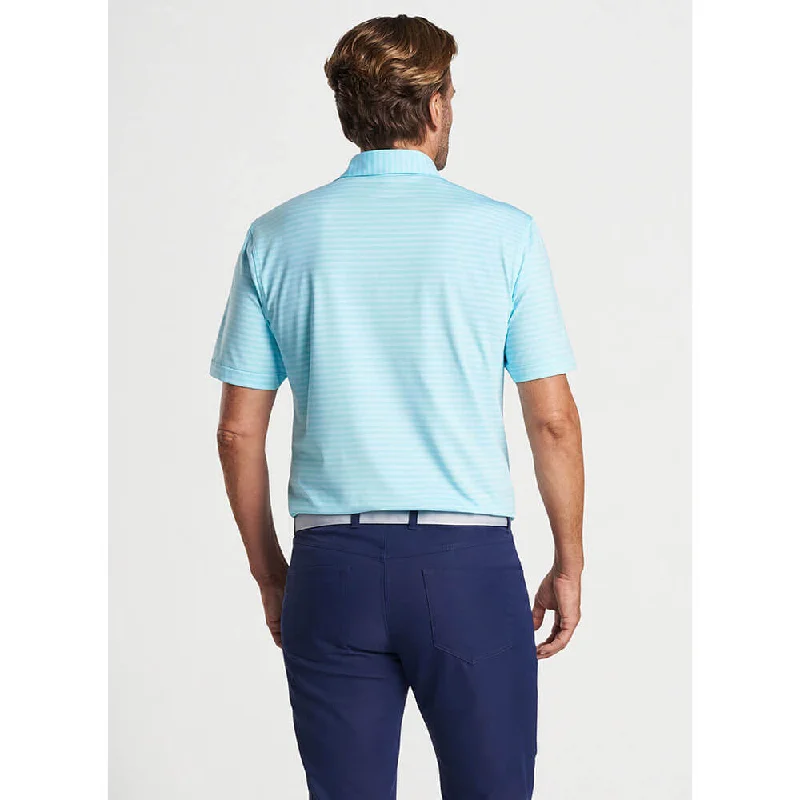 Peter Millar Baltic Performance Jersey Polo Shirt - Cabana Blue