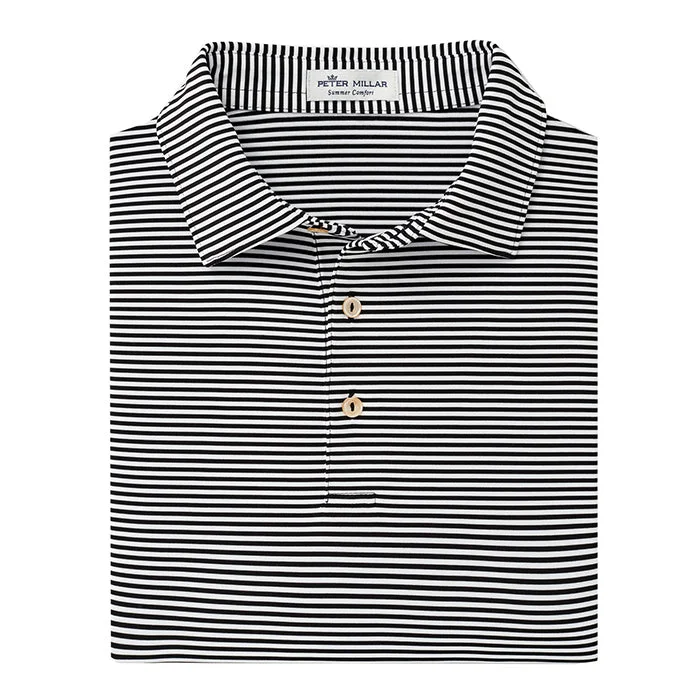 Peter Millar Hales Performance Polo Shirt - Black