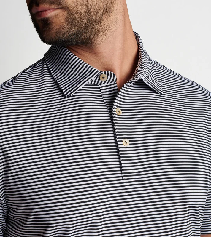 Peter Millar Hales Performance Polo Shirt - Black