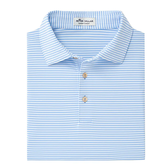 Peter Millar Hales Performance Polo Shirt - Cottage Blue*