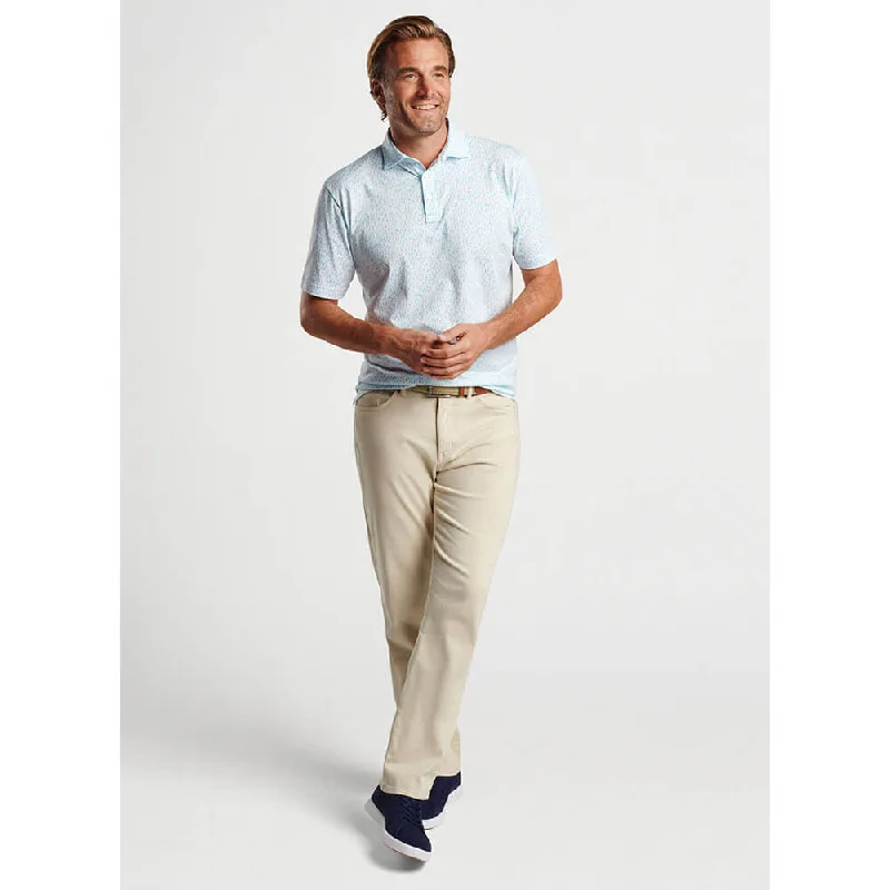 Peter Millar Pilot Mill Fleet Short-Sleeve Polo Shirt - Cape Blue