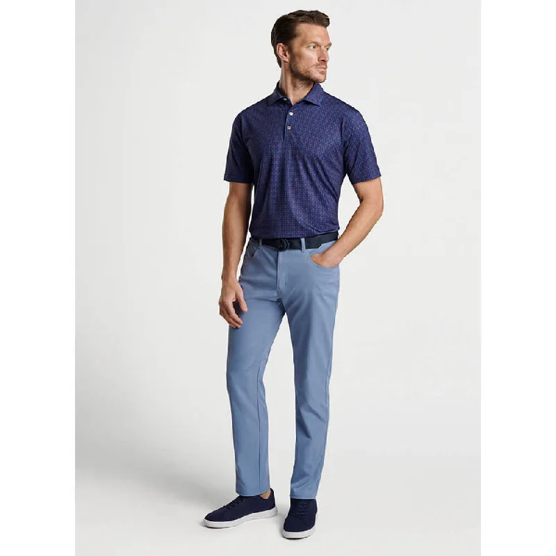 Peter Millar Skull In One Performance Jersey Polo Shirt - Sport Navy