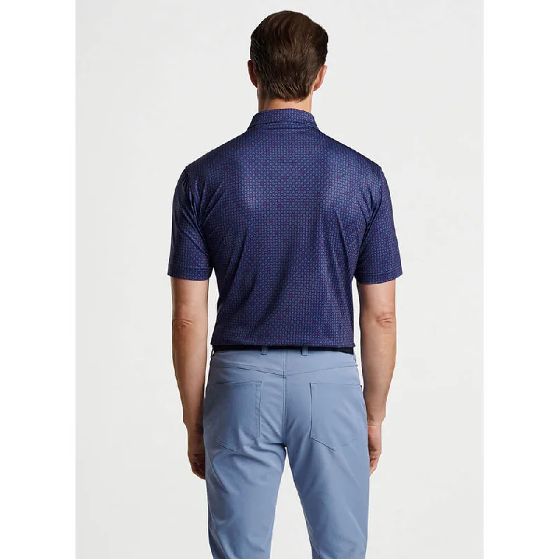 Peter Millar Skull In One Performance Jersey Polo Shirt - Sport Navy