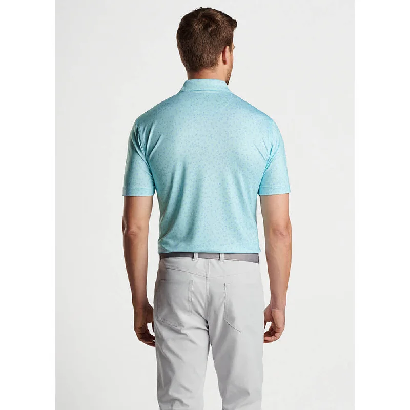 Peter Millar Worth A Shot Performance Jersey Polo Shirt - Celeste