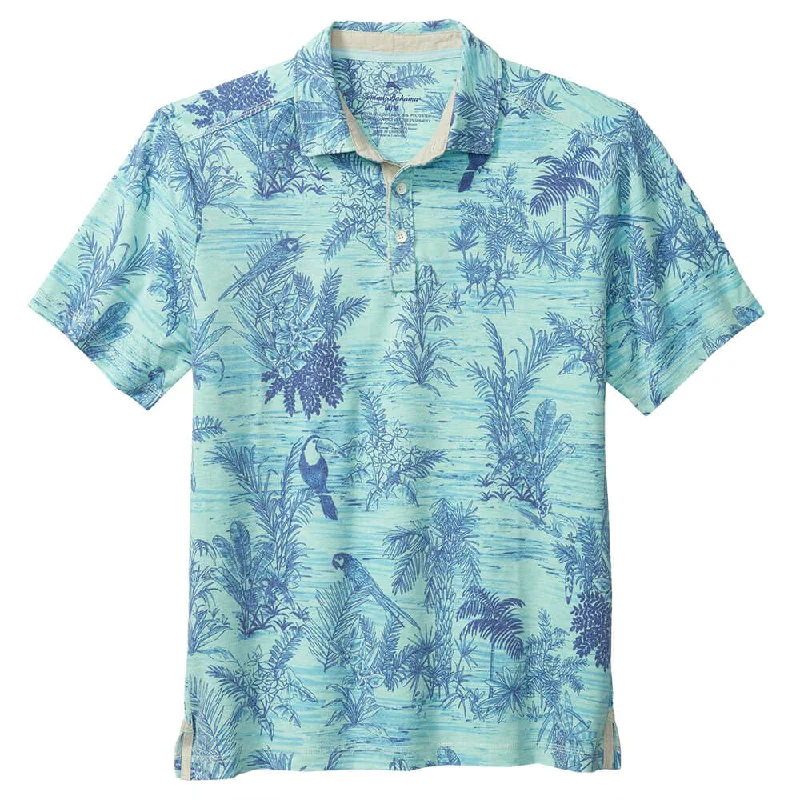 Tommy Bahama Birds Eye View Polo Shirt - Aqua Splash