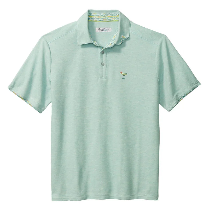 Tommy Bahama Islandzone Cocktail Mixer Five O'Clock Polo Shirt - Opal Heather