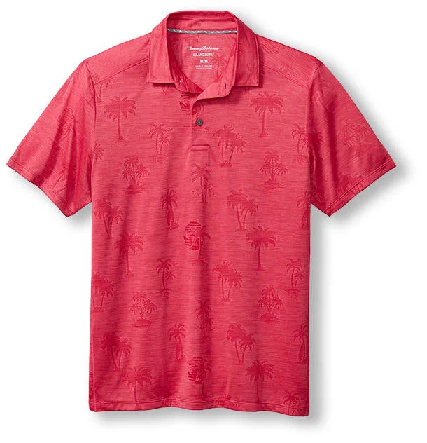 Tommy Bahama Islandzone Palm Coast Palmera Polo Shirt - Fuschia Rose