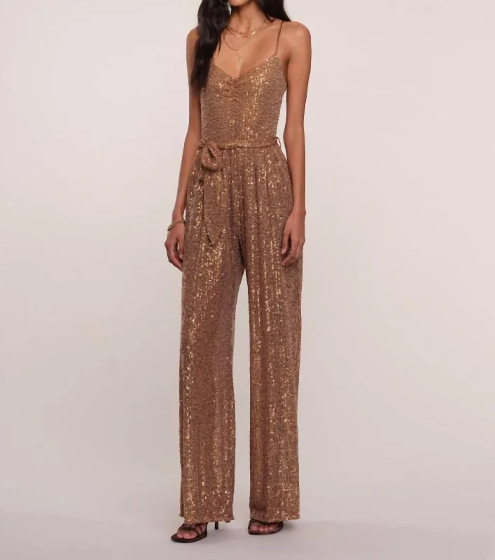 Emet Jumpsuit In Bronze