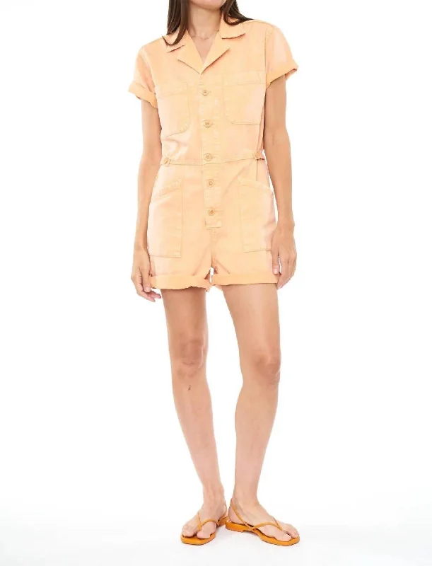 Parker Field Suit Short In Sherbet Snow