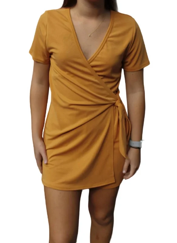 Short Sleeve Romper In Caramel